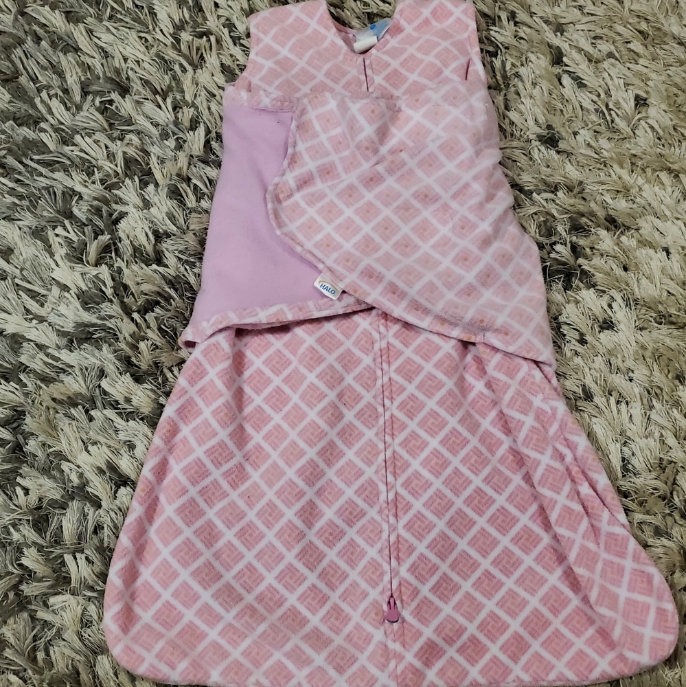 Halo fleece sleepsack swaddle, Size Small, 3-6 months, 13-18 lbs.